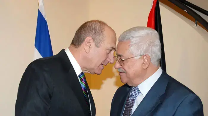 ראש הממשלה אהוד אולמרט ויו"ר הרשות הפלסטינית אבו מאזן ראש הממשלה אהוד אולמרט ויו"ר הרשות הפלסטינית אבו מאזן