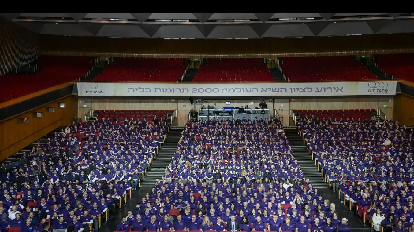 שיא גינס של עמותת מתנת חיים שיא גינס של עמותת מתנת חיים