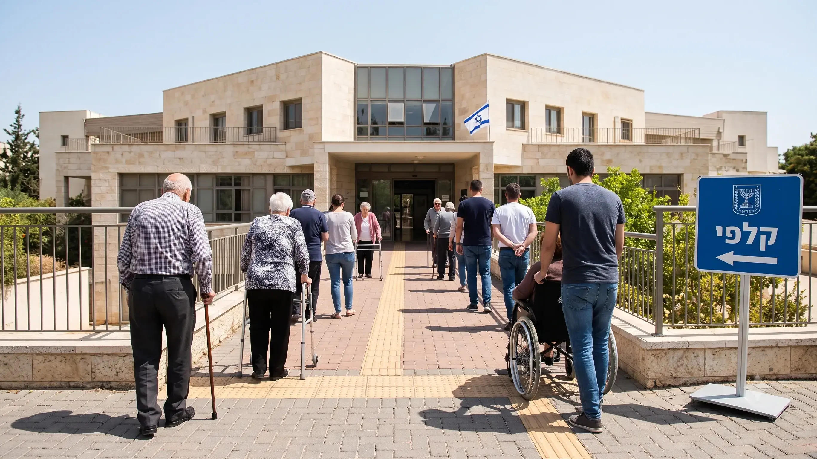 מבוגרים מצביעים בקלפי מבוגרים מצביעים בקלפי