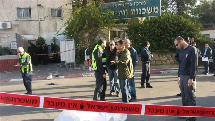 זירת תאונת פגע וברח בבני ברק זירת תאונת פגע וברח בבני ברק