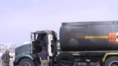 המיכלית השרופה בפי גלילות המיכלית השרופה בפי גלילות