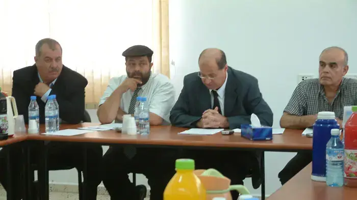 חסן ג'בארין מנכ"ל עדאלה, מוחמד ברכה, חסן עאסלה, שאוקי חטיב חסן ג'בארין מנכ"ל עדאלה, מוחמד ברכה, חסן עאסלה, שאוקי חטיב