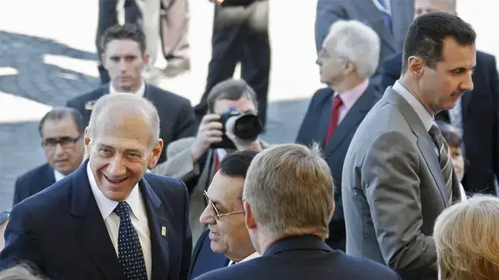 ראש הממשלה אהוד אולמרט, נשיא מצרים חוסיני מובארק, נשיא סוריה בשאר אסד ראש הממשלה אהוד אולמרט, נשיא מצרים חוסיני מובארק, נשיא סוריה בשאר אסד
