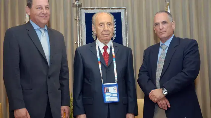 שמעון פרס נשיא המדינה בהכרזה על פתיחת שנת המכביה שמעון פרס נשיא המדינה בהכרזה על פתיחת שנת המכביה