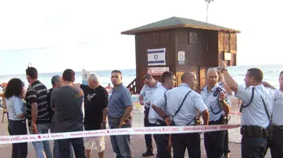זירת הרצח בחוף הים בת ים זירת הרצח בחוף הים בת ים
