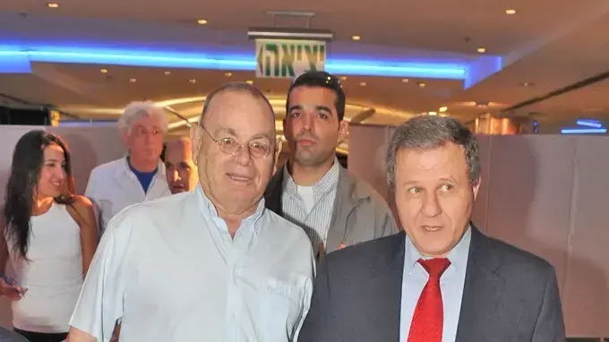 מאיר שטרית עם איתן רף, יו"ר בנק לאומי מאיר שטרית עם איתן רף, יו"ר בנק לאומי