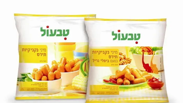 מיני נקניקיות טבעול בטעם ביסלי גריל מיני נקניקיות טבעול בטעם ביסלי גריל