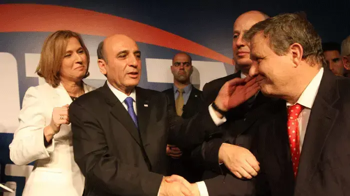 שמעון שטרית, צחי הנגבי, שאול מופז וציפי לבני - פריימריז בקדימה