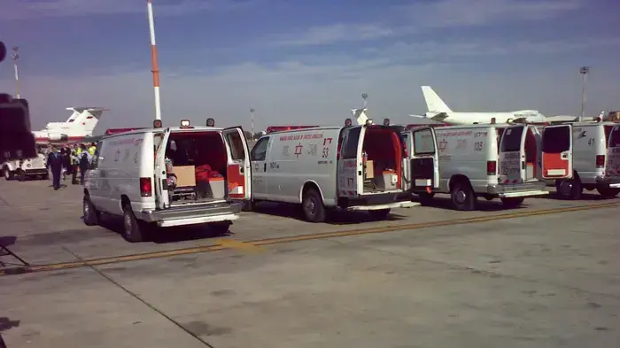 ארונות הנספים בתאונה בנגב מוטסים לרוסיה ארונות הנספים בתאונה בנגב מוטסים לרוסיה