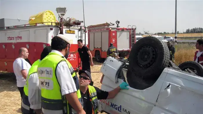 תאונת דרכים קשה בצומת קבר בנימין ממזרח לכפר סבא תאונת דרכים קשה בצומת קבר בנימין ממזרח לכפר סבא
