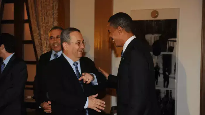 ברק אובמה נפגש עם שר הביטחון אהוד ברק ברק אובמה נפגש עם שר הביטחון אהוד ברק