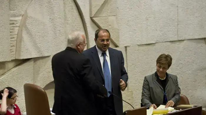 אחמד טיבי, רובי ריבלין אחמד טיבי, רובי ריבלין