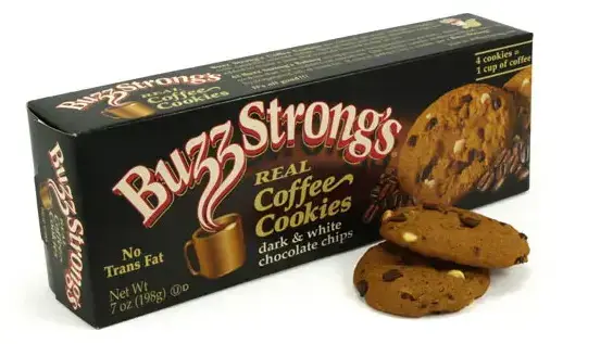 עוגיות buzz strong בטעם קפה עוגיות buzz strong בטעם קפה