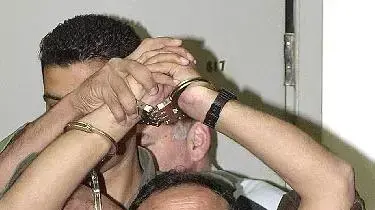 מרואן ברגותי בבית המשפט בתל אביב מרואן ברגותי בבית המשפט בתל אביב