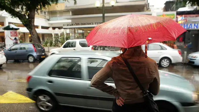 גשם בתל אביב אוקטובר 2009, רחוב דיזנגוף גשם בתל אביב אוקטובר 2009, רחוב דיזנגוף