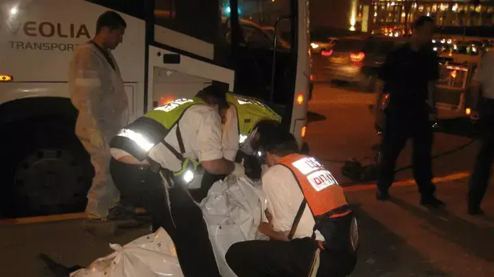 נמחץ למוות מתחת לאוטובוס במודיעין נמחץ למוות מתחת לאוטובוס במודיעין