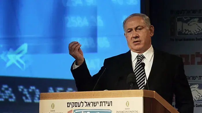בנימין נתניהו בכנס גלובס דצמבר 2009 בנימין נתניהו בכנס גלובס דצמבר 2009