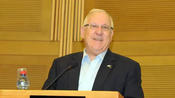 רובי ראובן ריבלין בכנס לציון שנה לעופרת יצוקה דצמבר 2009