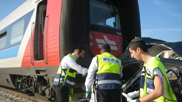 תאונה קטלנית הבוקר בין רכב פרטי לרכבת סמוך לקרית גת במקום הרוג תאונה קטלנית הבוקר בין רכב פרטי לרכבת סמוך לקרית גת במקום הרוג