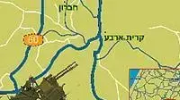 פיגוע ירי בדרום הר חברון - מפה פיגוע ירי בדרום הר חברון - מפה