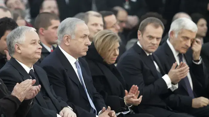 בנימין נתניהו בטקס יום השואה הבינ"ל באושוויץ בנימין נתניהו בטקס יום השואה הבינ"ל באושוויץ