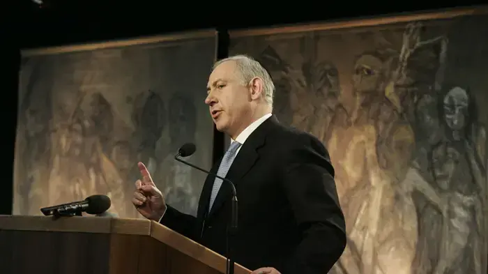 בנימין נתניהו בטקס יום השואה הבינלאומי באושוויץ ינואר 2010 בנימין נתניהו בטקס יום השואה הבינלאומי באושוויץ ינואר 2010