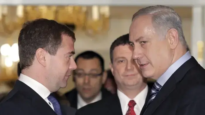 בנימין נתניהו ונשיא רוסיה דמיטרי מדבדב בנימין נתניהו ונשיא רוסיה דמיטרי מדבדב