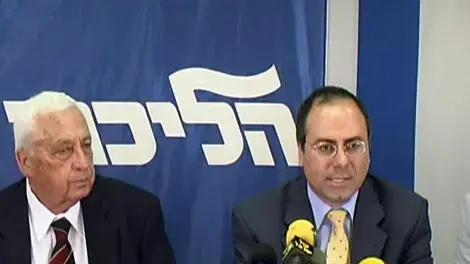 סילבן שלום ואריק שרון