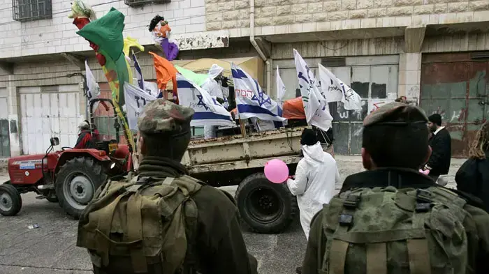 צעדת חג הפורים בחברון פברואר 2010 צעדת חג הפורים בחברון פברואר 2010