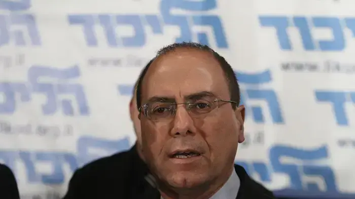 סילבן שלום בכנס מרכז ליכוד מרץ 2010 סילבן שלום בכנס מרכז ליכוד מרץ 2010
