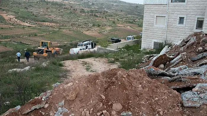 הריסת מבנים על ידי המנהל האזרחי באפרת שבגוש עציון- מרץ 2010 הריסת מבנים על ידי המנהל האזרחי באפרת שבגוש עציון- מרץ 2010