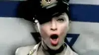 מדונה - חיים אמריקאים (על רקע דגל ישראל) מדונה - חיים אמריקאים (על רקע דגל ישראל)