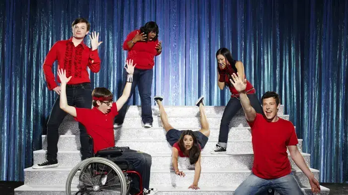 יש להם סיבה לרקוד. חברי "Glee" יש להם סיבה לרקוד. חברי "Glee"