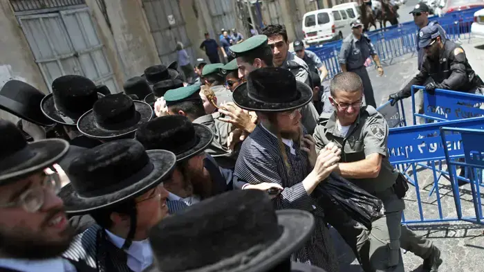 הפגנות חרדים ביפו הפגנות חרדים ביפו
