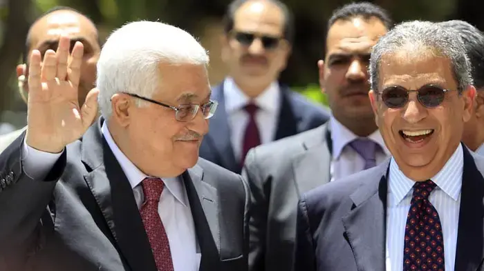 אבו מאזן ועמר מוסא בכינוס הליגה הערבית