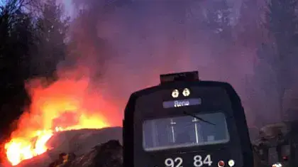 תאונת רכבות בנורבגיה תאונת רכבות בנורבגיה