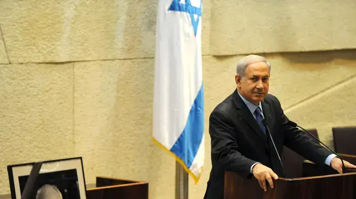 ראש הממשלה בנימין נתניהו בישיבת הזיכרון לזכרו של יצחק רבין בכנסת ראש הממשלה בנימין נתניהו בישיבת הזיכרון לזכרו של יצחק רבין בכנסת