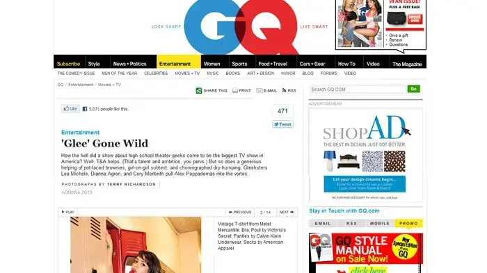 כן, גם היא מבוגרת מספיק להחליט. ליה מישל ב-GQ כן, גם היא מבוגרת מספיק להחליט. ליה מישל ב-GQ
