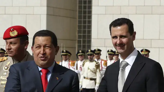 נשיא סוריה בשאר אסד, נשיא ונצואלה הוגו צ'אווס, דמשק נשיא סוריה בשאר אסד, נשיא ונצואלה הוגו צ'אווס, דמשק