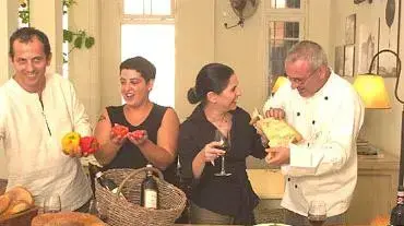 ארוחה בשמונה ידיים בטרה טוסקנה - ארז קומרובסקי אילת לטוביץ רותי קינן מנה שטרום ארוחה בשמונה ידיים בטרה טוסקנה - ארז קומרובסקי אילת לטוביץ רותי קינן מנה שטרום