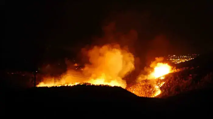 שריפה בכרמל, לילה של יום שישי, דצמבר 2010 שריפה בכרמל, לילה של יום שישי, דצמבר 2010
