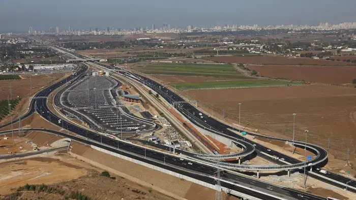 תמונה מהאוויר של הנתיב המהיר, ינואר 2011 תמונה מהאוויר של הנתיב המהיר, ינואר 2011