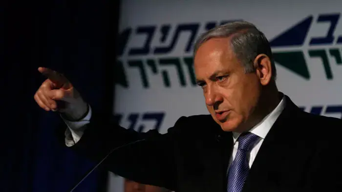ראש הממשלה בנימין נתניהו בטקס הפתיחה לנתיב המהיר, ינואר 2011 ראש הממשלה בנימין נתניהו בטקס הפתיחה לנתיב המהיר, ינואר 2011