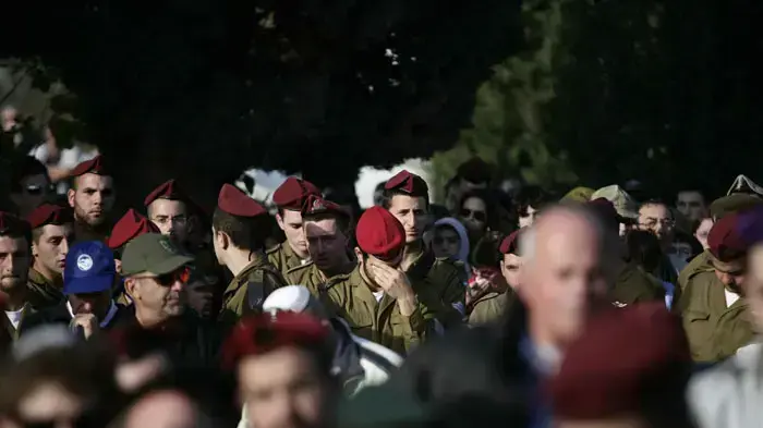 הלווייתו של סמל-ראשון נדב רוטנברג, רמות השבים, ינואר 2011 הלווייתו של סמל-ראשון נדב רוטנברג, רמות השבים, ינואר 2011