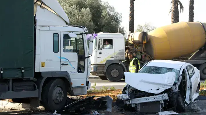 תאונת דרכים בפארק התעשייה בקיסריה, ינואר 2011 תאונת דרכים בפארק התעשייה בקיסריה, ינואר 2011