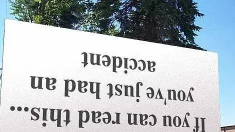 שלט הפוך