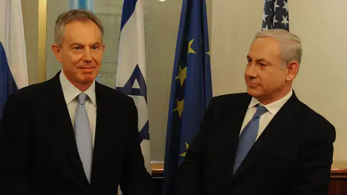 ראש הממשלה בנימין נתניהו ושליח הקוורטט למזרח התיכון טוני בלייר ראש הממשלה בנימין נתניהו ושליח הקוורטט למזרח התיכון טוני בלייר
