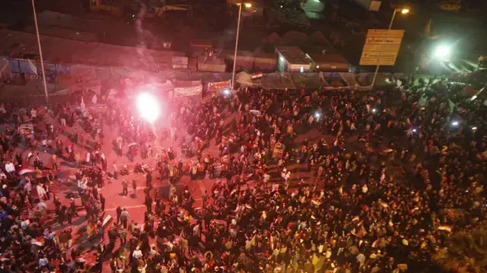 חגיגות במצרים בעקבות התפטרות מובארק חגיגות במצרים בעקבות התפטרות מובארק