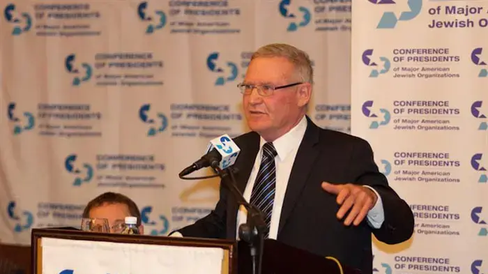 ראש אמ"ן היוצא, עמוס ידלין, בוועידת הנשיאים בירושלים, פברואר 2011 ראש אמ"ן היוצא, עמוס ידלין, בוועידת הנשיאים בירושלים, פברואר 2011
