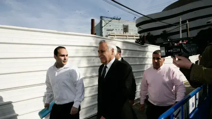 משה קצב בשלב הטיעונים לעונש במשפטו, פברואר 2011 משה קצב בשלב הטיעונים לעונש במשפטו, פברואר 2011